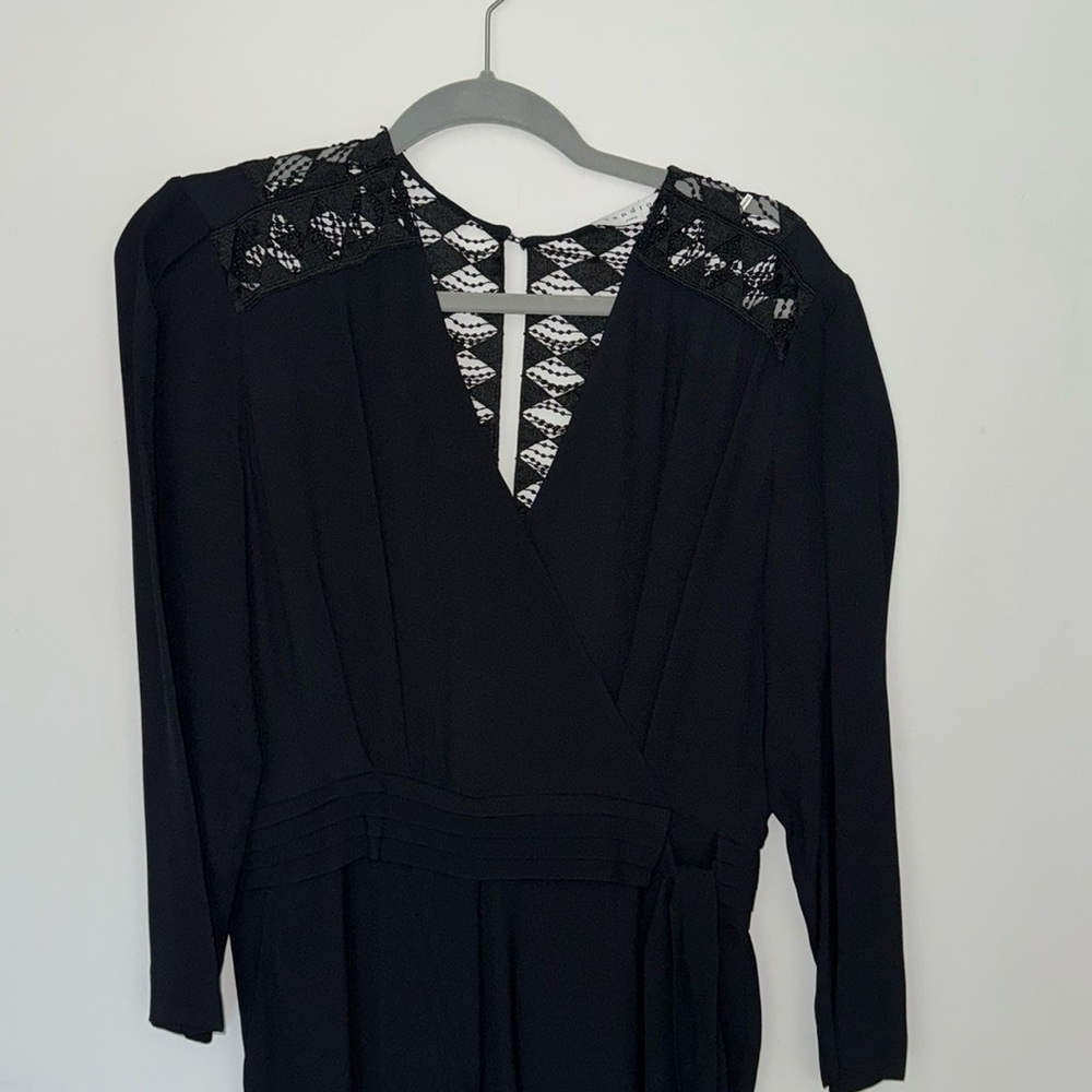 Sandro Black Jumpsuit Sz 40 | US 8